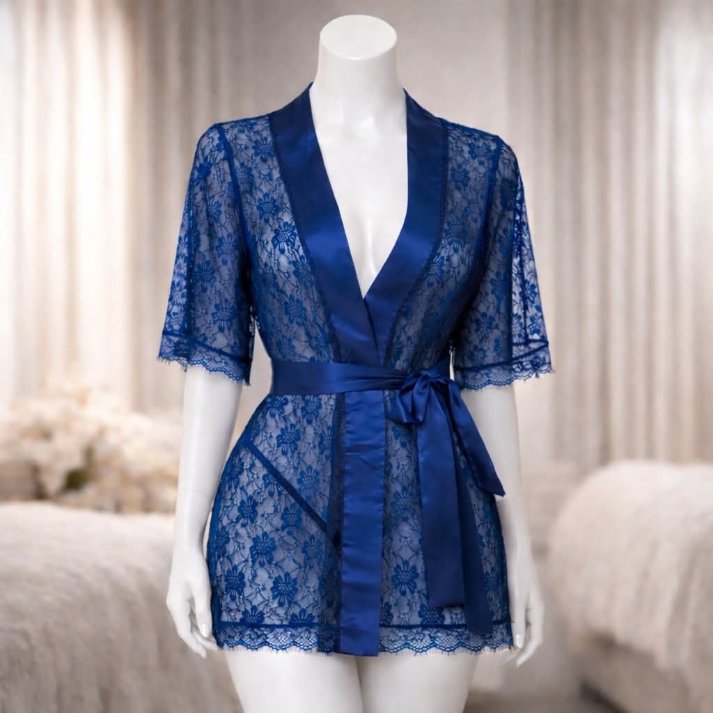 Midnight Grace 3 Piece Lace Set