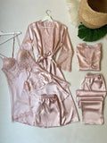 Original Silk | Rose Dreams 6-Piece Nightwear Set