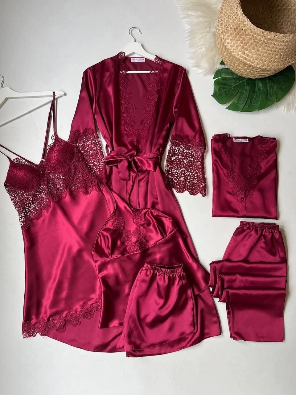Original Silk | Rose Dreams 6-Piece Nightwear Set