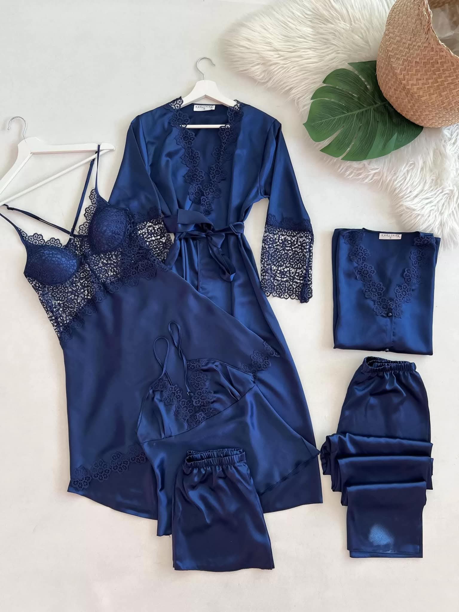 Original Silk | Rose Dreams 6-Piece Nightwear Set