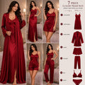 Original Silk Luxury 7-Piece Silk Nightwear Set