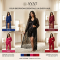 3-Piece Lace Robe Set – Satin Cami & Lace-Trim Shorts